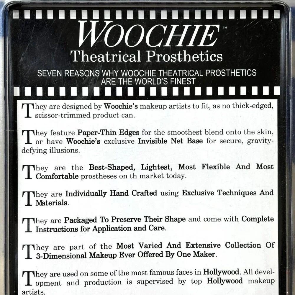 Cinema Secrets Woochie Theatrical Prosthetic Ghoulish Latex Appliance NWT NOS